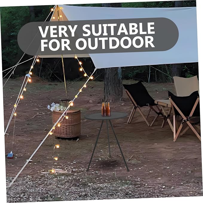 Portable Folding Round Table Compact Lightweight for Camping Picnics and Outdoor Use Weather-Resistant Small Round Table for Easy Storage and Transport