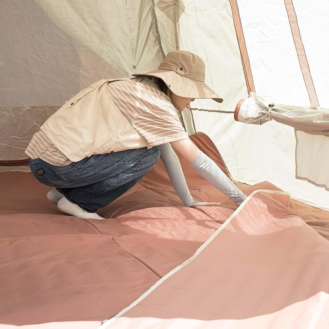 S'more Etana/Dolce Lodge Tent Inner Mat for Camping Sleeping Pad for 2-4 People Water Resistance 3000mm Spacious Tent Ground Sheet Leisure Sheet 13 * 13ft