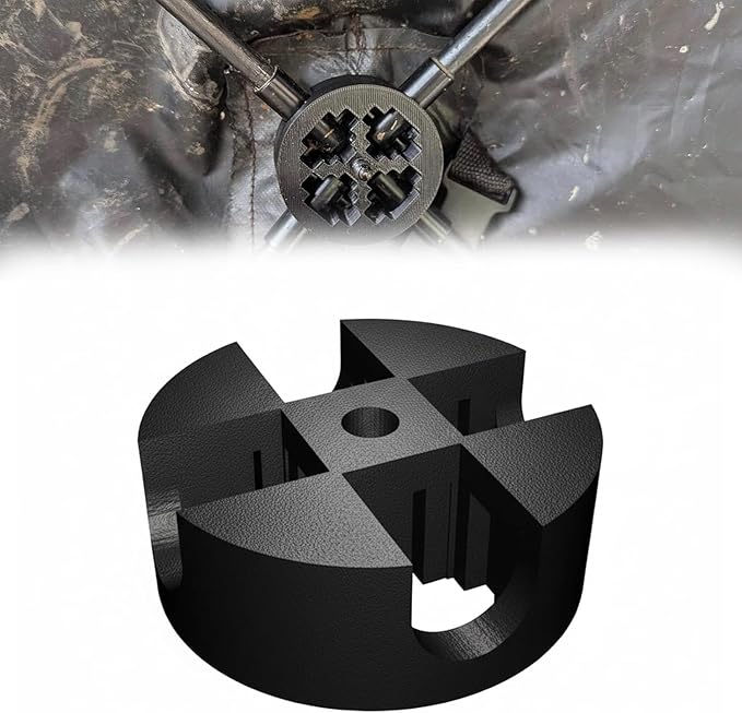 Hunting Blind Hub Replacement Compatible with Muddy Buddy Ground Blind Durable Plastic Hub Connector for Tent Pole Assembly Outdoor Shelter Repair