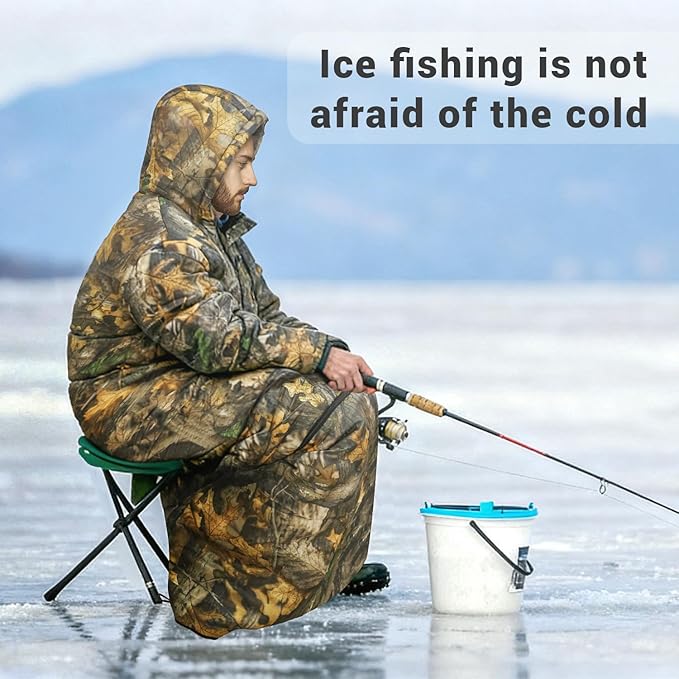 Wearable Sleeping Bag Adult Outdoor &amp Indoor Sleeping Bags Applicable Temperature 25℉-50℉ Designed for Camping Hiking Backpacking and Other Outdoor Adventures