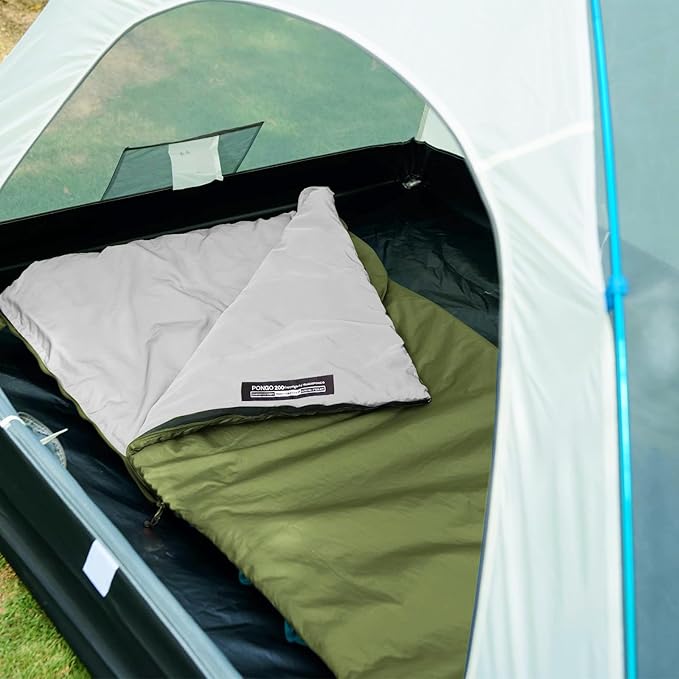 Ultralight Sleeping Bag - Envelope Lightweight Portable Waterproof Comfort with Compression Sack - Great for 3 Season Traveling Camping Hiking