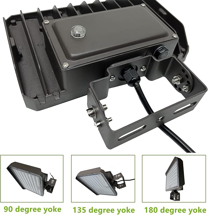 Dusk to Dawn Outdoor 100W LED Flood Light 14000LM 1000W Equivalent 100-277V 5000K Daylight ETL Commercial LED Flood Light Fixture Outdoor Security Lighting for LandscapeParking Lot