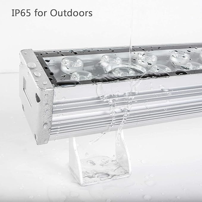 48W Wall Washer Light 39.4in Wall Washer Linear Light 5000K Daylight White Super Bright 4800lm Outdoor wall Washer led Light with US 3-Plug IP65 Waterproof Suitable for Garden Bridge