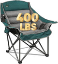 Northroad Oversized XL Padded Camping Chair w/Cell Phone Holder Large Camp Lounge Chair Foldable Lawn Chair w/Cup HolderCarry Bag for Outdoor Hiking Beach Picnics Heavy-Duty 400-lbs Capacity