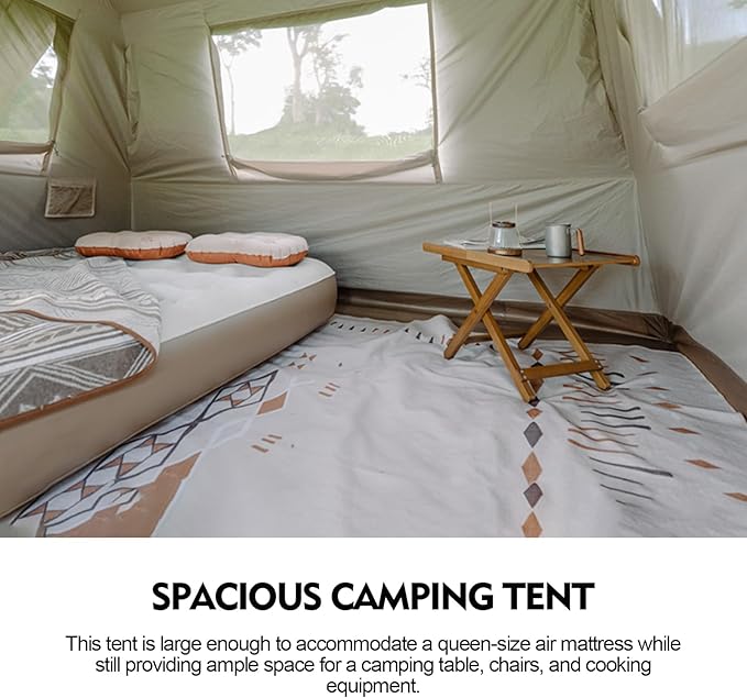 Jupiter 5 6 13 Outdoor Camping Tent for 4 6 8 People Fully Automatic Quick Opening Canopy for Outdoor Picnic Park &amp Family Use Silver Coated Sunscreen &amp Waterproof