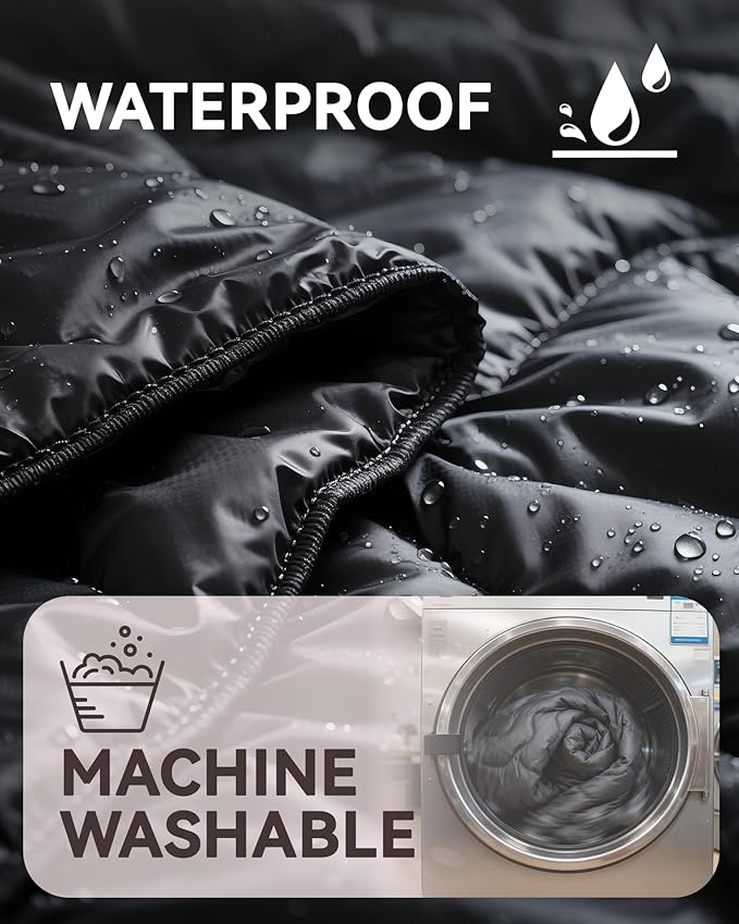 Camping Blanket Ultralight 3 Season Waterproof &amp Windproof Packable Outdoor Blanket for Camping Hiking Backpacking HammockStadium Picnics（Black）
