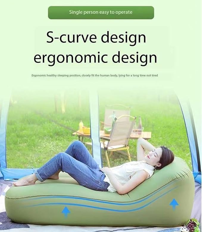 Portable Inflatable Sofa Bed Inflatable Recliner Outdoor Camping Leisure Can Store Electricity Sofa Inflatable Chair Camping Accessories