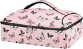 Casserole Carrier Beautiful Pattern Print ButterfliesInsulated Casserole Carrier for Hot or Cold Food Thermal Lunch Tote for Potluck Parties Picnic Beach Fits 9 x 13 Inches Baking Dish
