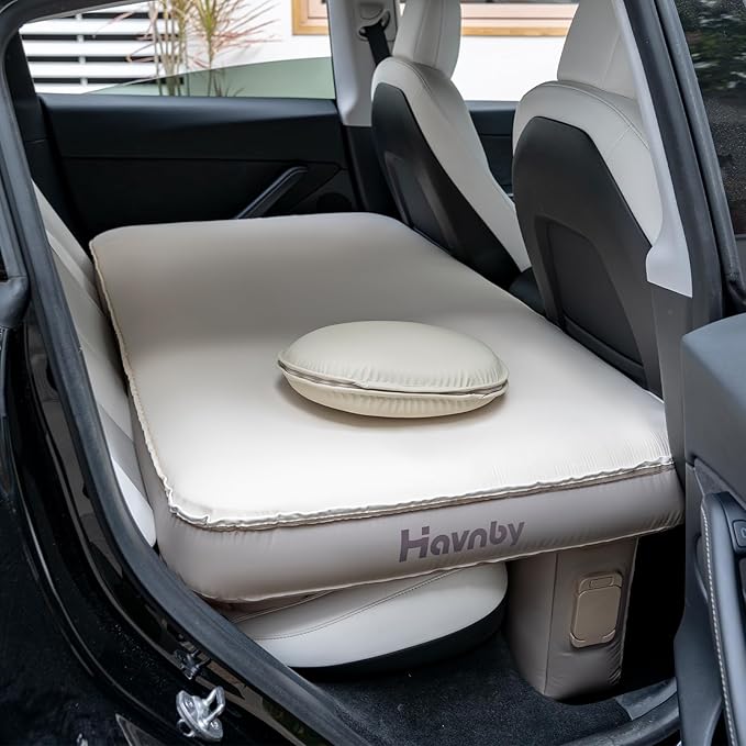 SUV Car Bed TPU Air Foam Inflatable Backseat Mattress Rearseat Camping CozyPad with Rechargeable Built-in Pump Portable Blow Up Travel Sleeping Mattress for Rav4 CRV