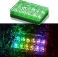 Solar Driveway Lights Color Changing 6x9 Inch Solar Paver Light Heavy Duty IP67 Waterproof Recessed Brick LED Landscape Lighting for Pathway Ground Pool Patio Garden (RGBW 1Pack)