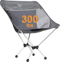 Timber Ridge Lightweight Highback Compact Folding Chair - Portable Comfort for Day Hikes Beach Trips &amp Camping 300 lbs Support