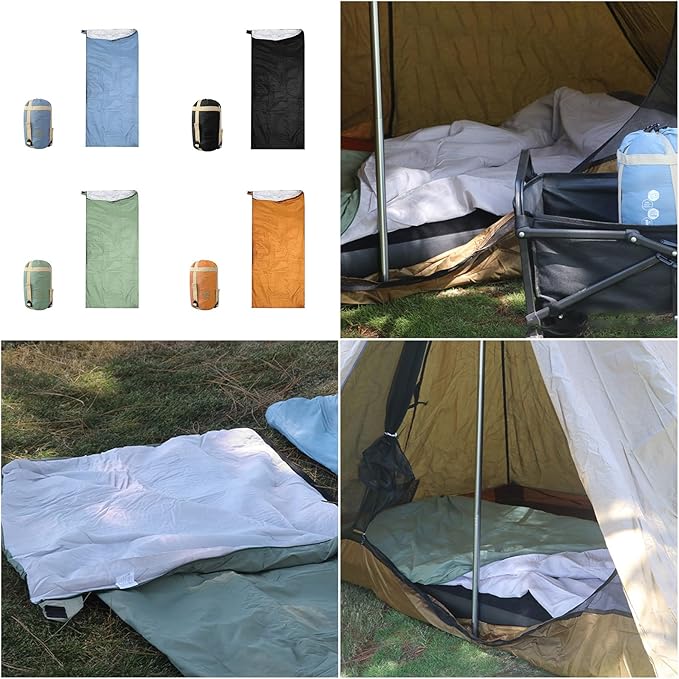 Travel Waterproof Sleeping Bag Liner Compact Quick Drying Soft Weight Adult Sleep Sacks Travel Sheets