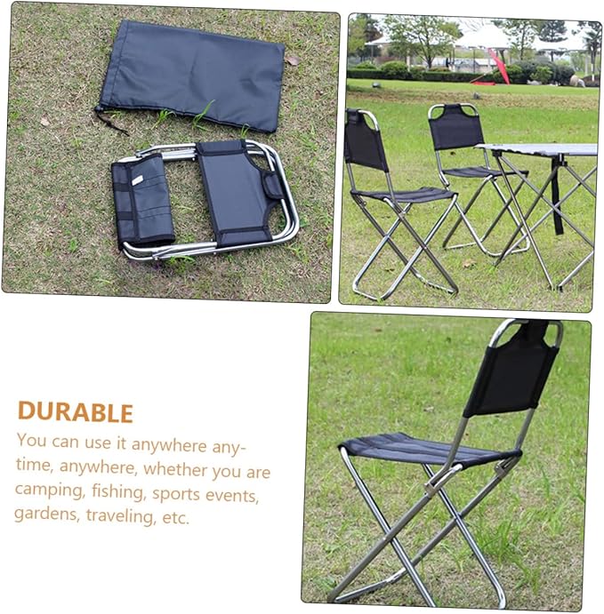 balacoo Portable Camping Stool Outdoor Folding Chair Strong Load-Bearing Principle Easy to Carry Sports Outdoors