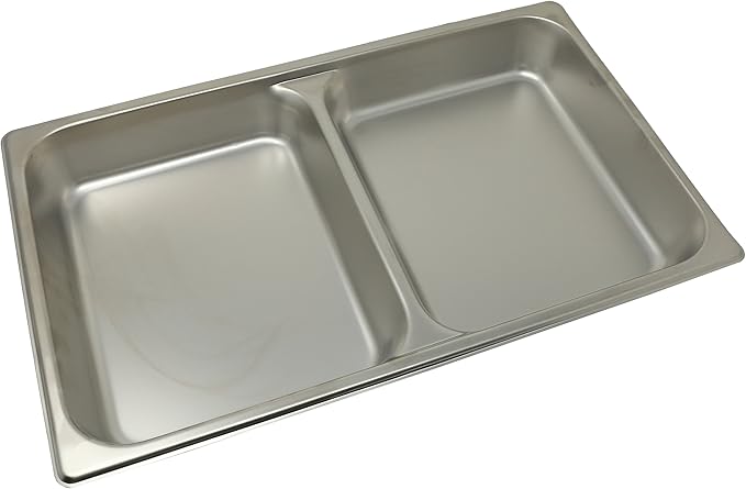 Winco Divided Food Pan Full-size 2-1/2 S/S