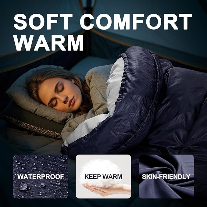 Sleeping Bags for Adults Warm WeatherLightweight for Camping Hiking Traveling