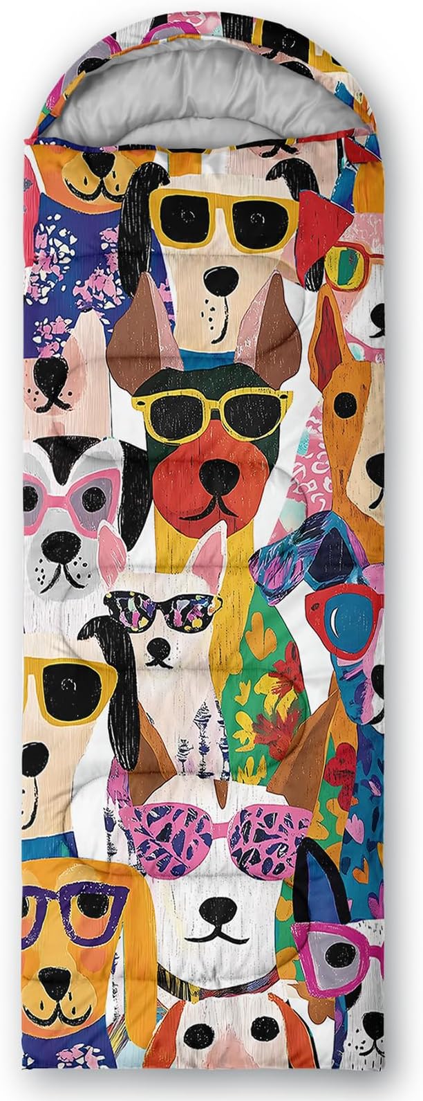 AILONEN Cartoon Camping Sleeping Bag for Boys Girls AdultsLightweight &amp Waterproof3 Season Warm &amp Cold WeatherPortablePrinted Sleeping BagTravelingCampingHiking