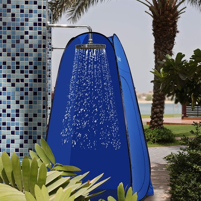 ROPODA Pop Up Tent 83inches x 48inches x 48inches Upgrade Privacy Tent Porta-Potty Tent Includes 1 Removable Bottom 8 Stakes 1 Removable Rain Cover 1 Carrying Bag