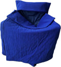 Insulated Sideline Blanket Insulated Polar Fleece and 3M™ Thinsulate™ Fully Enclosed Chair Blanket for Camping and Outdoor Sports Events (Blue Polar Fleece)