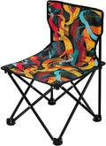 KLL Abstract Texture Collapsible Heavy Duty Camping Chairs Ultra Lightweight Packable Chair with Carrying Bag Outdoor Chairs for Traveling Picnic