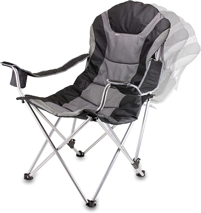 Picnic TIME NFL Unisex-Adult NFL Reclining Camp Chair Beach Chair for Adults Sports Chair with Carry Bag