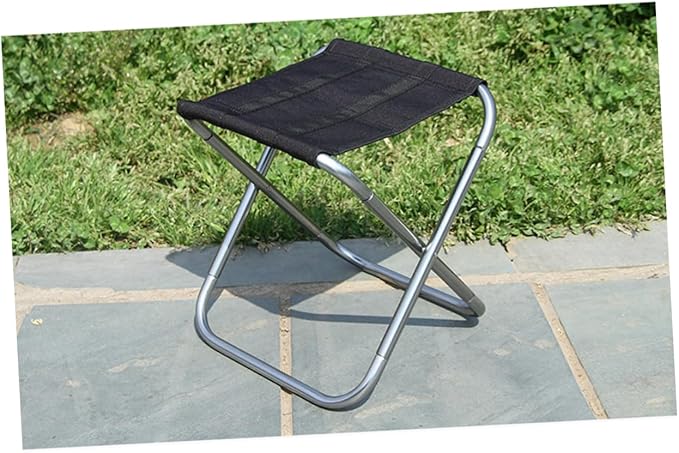 Camping Stool Lightweight Oxford Chair Portable Folding Stool for Adults Beach Travel BBQ Outdoor Activities