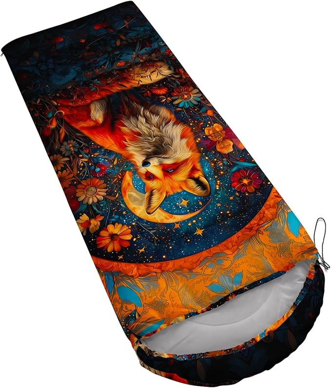 AILONEN Cartoon Camping Sleeping Bag for Boys Girls AdultsLightweight &amp Waterproof3 Season Warm &amp Cold WeatherPortablePrinted Sleeping BagTravelingCampingHiking