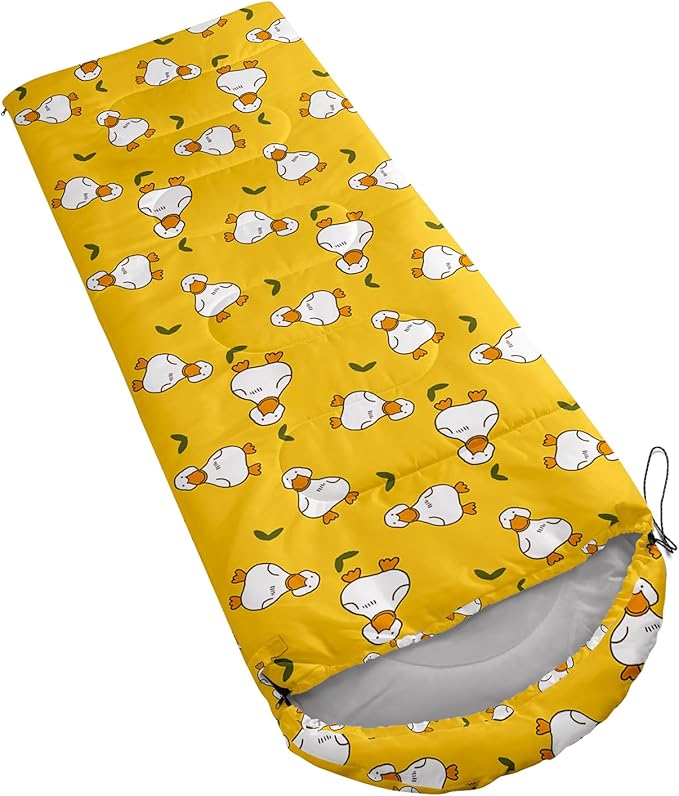 Axolotl Unicorn Sleeping Bag for Kids Boys Girls–Lightweight Warm Cold Weather Sleeping BagsWaterproof Portable Sleeping Bag with Compression Sack for Camping Backpacking Outdoor Indoor