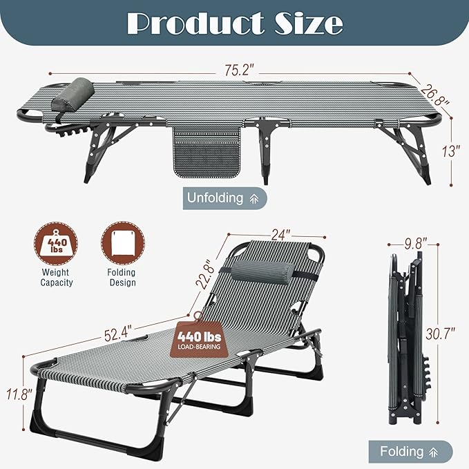 Portable Folding Camping Cot for Adults with Comfortable Mattress Lightweight Camp Bed with Carry Bag for Outdoor Travel Hiking Beach Sleep Anywhere