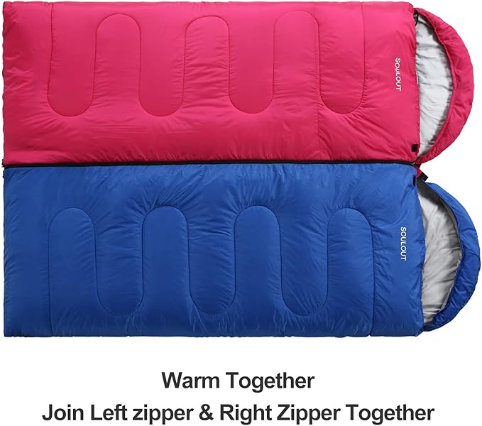 3-4 Season Sleeping Bag for Adults &amp Kids Lightweight Warm Cold Weather Camping Bag with Waterproof Compression Sack – Portable for Hiking Backpacking Traveling &amp Outdoor Adventures