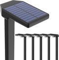 Solar Pathway Lights Outdoor Smart Color Changing with 9-in-1 (Warm White/Cool White/RGBCW) ModesBright Landscape Lighting Waterproof for WalkwayGardenDrivewayYardPatio(6pack)