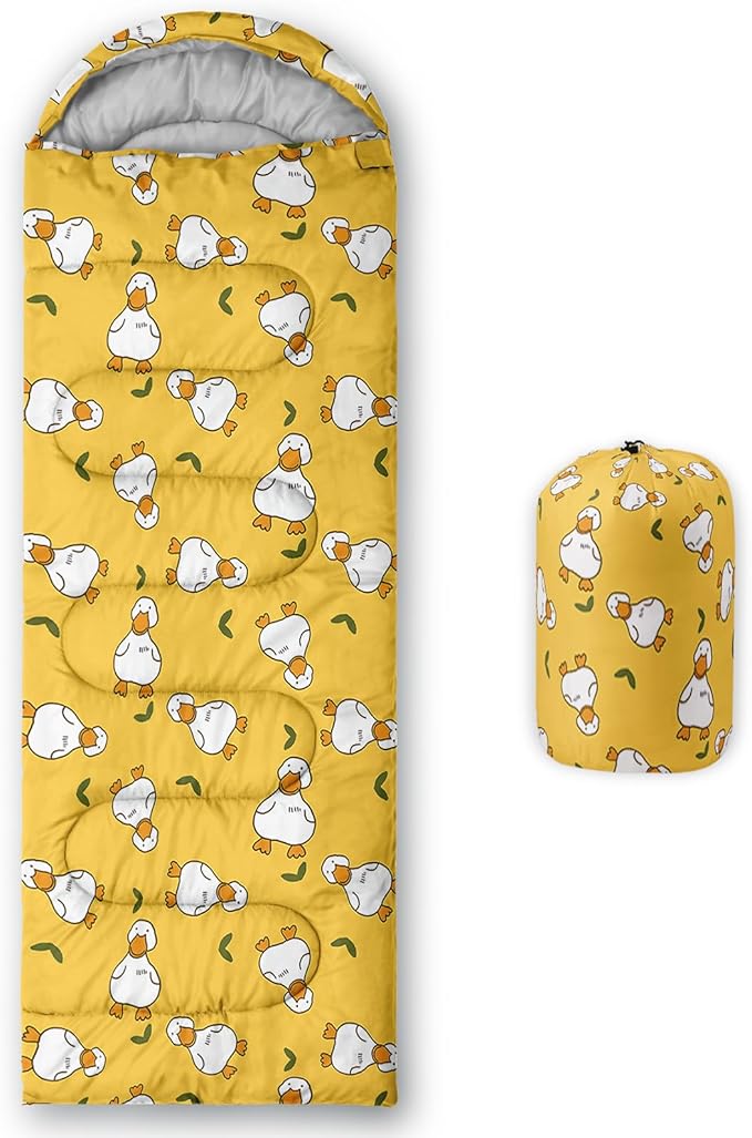 Axolotl Unicorn Sleeping Bag for Kids Boys Girls–Lightweight Warm Cold Weather Sleeping BagsWaterproof Portable Sleeping Bag with Compression Sack for Camping Backpacking Outdoor Indoor