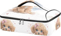 Casserole Carrier Beautiful Cute DogInsulated Casserole Carrier for Hot or Cold Food Thermal Lunch Tote for Potluck Parties Picnic Beach Fits 9 x 13 Inches Baking Dish