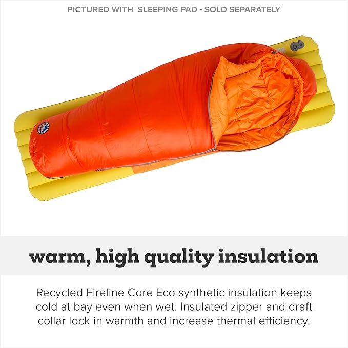 Big Agnes Kids &amp Youth Sleeping Bag – Ultralight Cold Weather Backpacking &amp Camping Kids Juniors Teens 20 Degrees