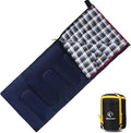 REDCAMP Cotton Flannel Sleeping Bag for Camping Backpacking Adults Cold Weather Envelope Sleeping Bags with 2/3/4/6lbs Filling