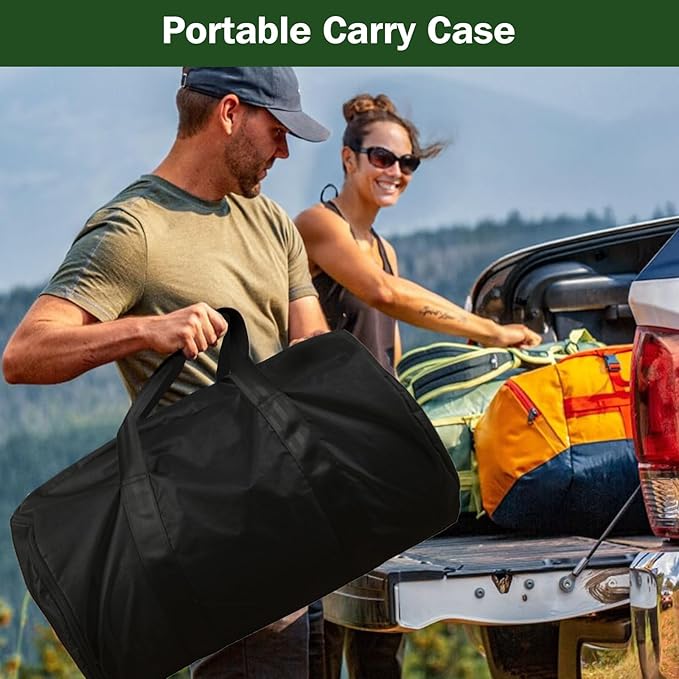 3.5 Extra Thick Foam Camping Mattress Waterproof Cover &amp Travel Bag Portable Sleeping Pad for Car/Tent/Cot/SUV/Trunk/Floor/Guest Bed