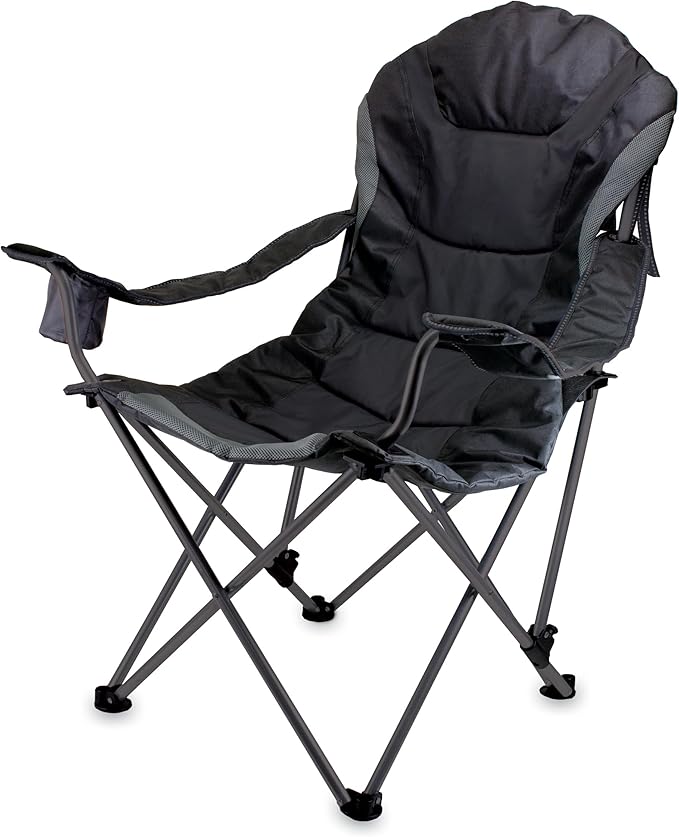 Picnic TIME Reclining Camp Chair Beach Chair for Adults Sports Chair with Carry Bag