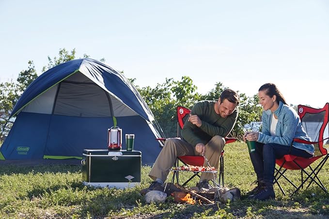 Coleman Sundome Camping Tent with Rainfly 2/3/4/6 Person Tent Sets Up in 10 Mins Weatherproof Shelter for Camping Festivals Backyard Sleepovers &amp More