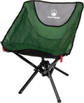 Portable Camping Chair - Compact and Foldable Chair - Lightweight Backpacking Chair with Carrying Bag - Backpacking Gear by Wakeman Outdoors (Green)