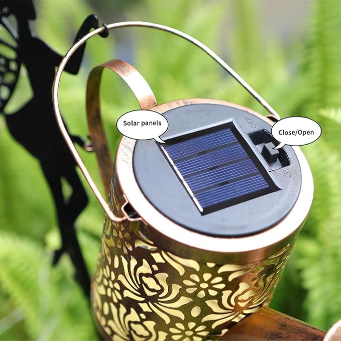 Solar Watering Can Light Outdoor Decor - Waterproof Solar Garden Pathway Lights for Yard Garden - Perfect Gifts for Women Mom Grandma Birthday (Fairy-Style)