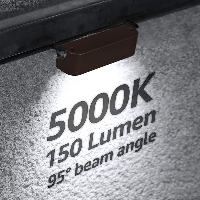 LEONLITE 8-Pack Premium Series 4 Inch 2W LED Retaining Wall Lights Swivel Hardscape Lighting Low Voltage LED Landscape Lights 12V Hardscape Paver Light Outdoor Step Light 5000K Daylight ETL