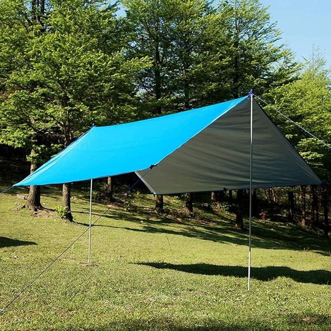 SAN LIKE Tent Poles for Tarp - 90 in Set of 4 Telescoping Canopy Poles for Rooftop Tents Camping &amp Trekking Awning