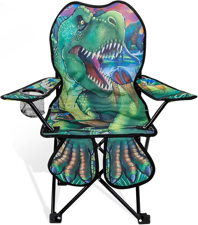 KABOER Kids Outdoor Folding Lawn and Camping Chair with Cup Holder and Carrying Bag Children's Camping Chairs