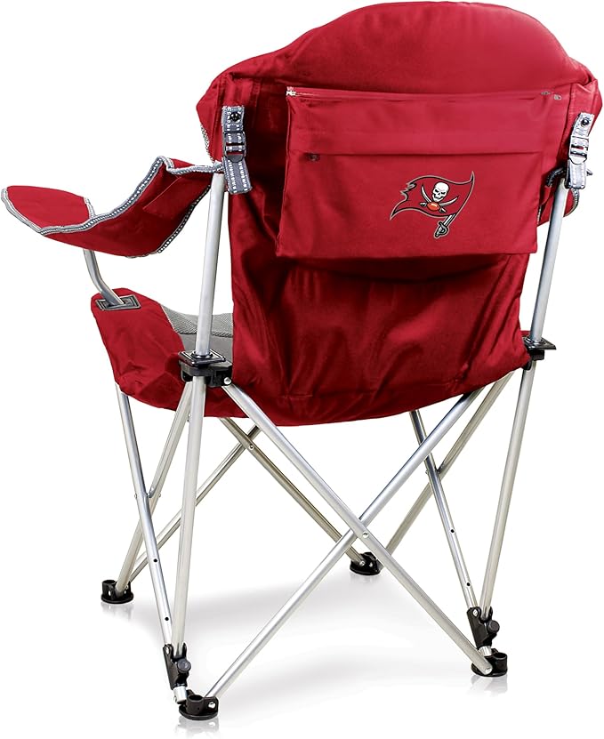 Picnic TIME NFL Unisex-Adult NFL Reclining Camp Chair Beach Chair for Adults Sports Chair with Carry Bag