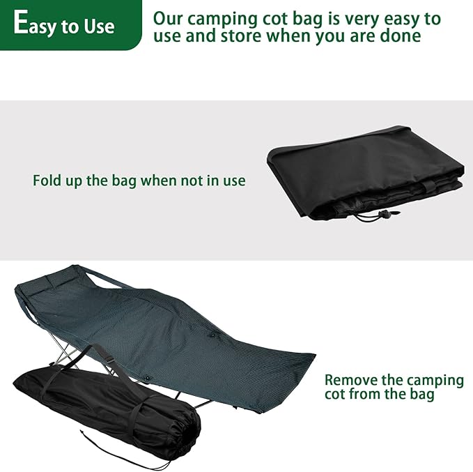 Xxerciz Camping Cot Bag 41 Inch Heavy Duty Folding Cot Bag Storage Bag for Most Cots and Chairs Durable and Easy to Carry