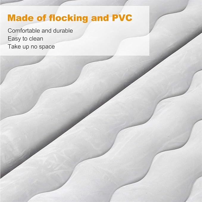 SUV Inflatable Mattress Flocked PVC Thickened Car Bed Anti-Fall and Anti-Collision Inflatable Bed Long-Distance Travel Camping Mattress 72-Hour Air Leakage Test