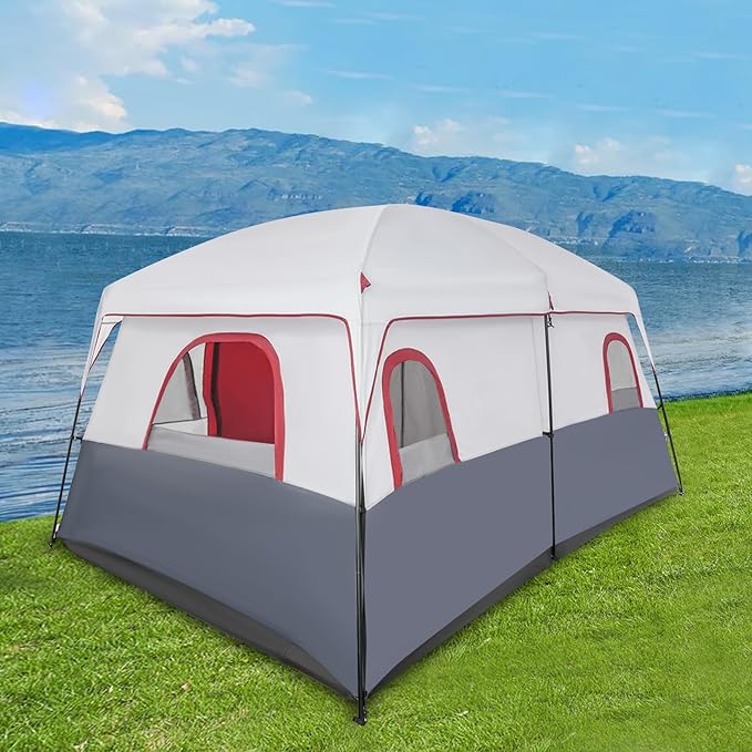 Tents for Camping 8-12 Person Waterproof Instant Easy Setup Camping Tent Outdoor Camping Tent with Carrying Bag Family Tent for Outdoor Camping and Backyard