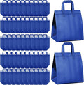 Hushee 200 Pcs Insulated Take out Bags Bulk Thermal Insulation Take Away Bags Disposable 10.24x11.02x6.69 Inch for Grocery Lunch Hot Cold Frozen Food Delivery Shipping Cooler(Blue)