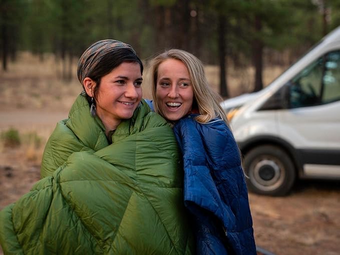KAMMOK Bobcat 45°F - Down Trail Quilt Water Resistant Durable Compact and Packable Indoor/Outdoor Camp Blanket (84 in × 54 in)