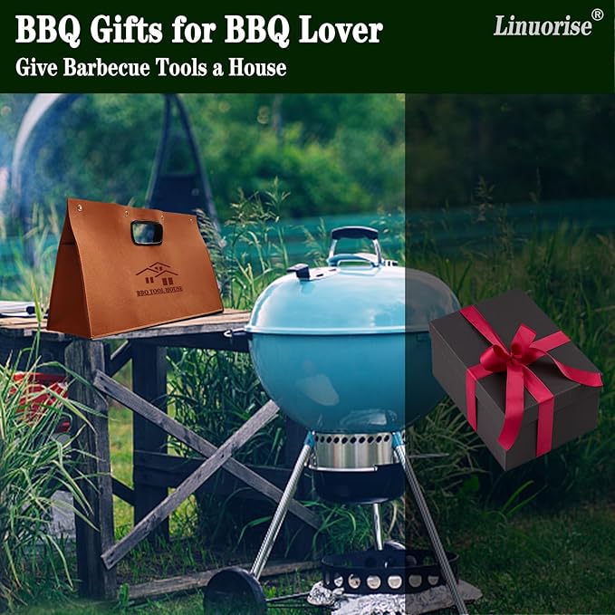 Grill Accessory Storage Bag BBQ Tools Storage Grill Storage Bag Storage Container for Grilling  Men's BBQ Gifts!（Material：Thickened Felt Cloth）
