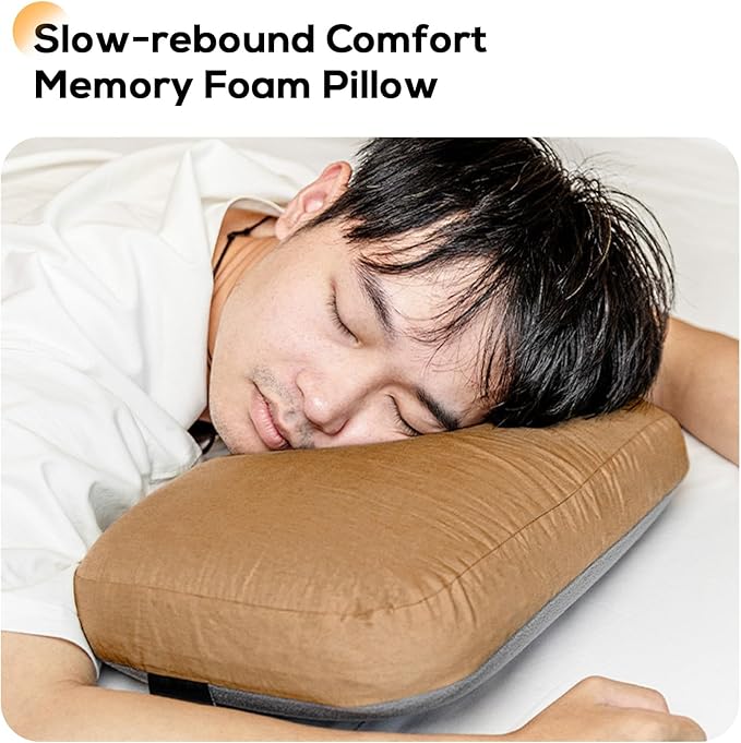 Yunir Travel Pillow for Sleeping Camping Soft Comfortable and Breathable Outdoor Camping Travel Cervical Pillow Ideal Backpacking Hiking and Airplane Machine Washable with Storage (2PCS)